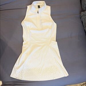 Greyson Laser Cut Sleeveless Hera ll Golf/Tennis Dress. White Size S